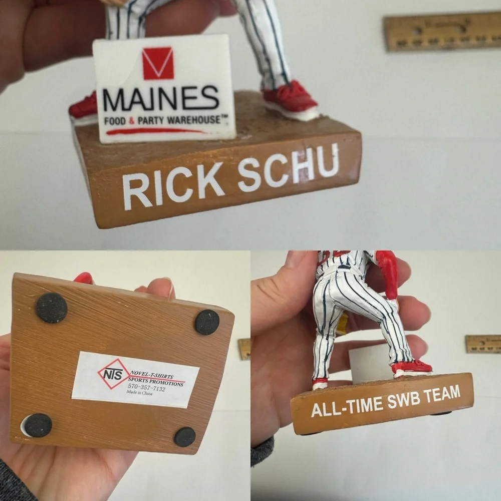 Rick‎ Schu Scranton WilkesBarre Red Barons Baseball Team Bobblehead 30th Anniv